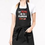 Tablier La reine de la plancha Noir