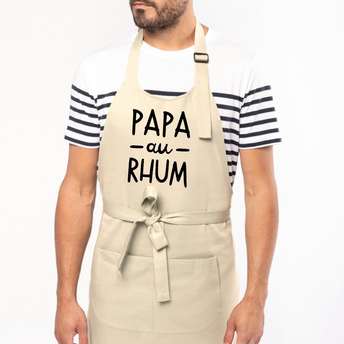 Tablier Papa au rhum Beige