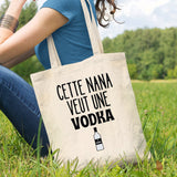 Tote bag Cette nana veut un vodka Beige