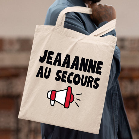 Tote bag Jeanne au secours Beige