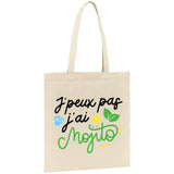 Tote bag J'peux pas j'ai mojito 