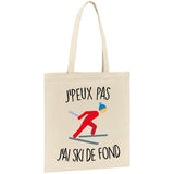 Tote bag J'peux pas j'ai ski de fond 