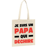 Tote bag Papa qui déchire 