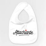 Bavoir Bébé Attachiante Blanc