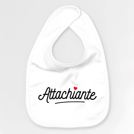 Bavoir Bébé Attachiante Blanc