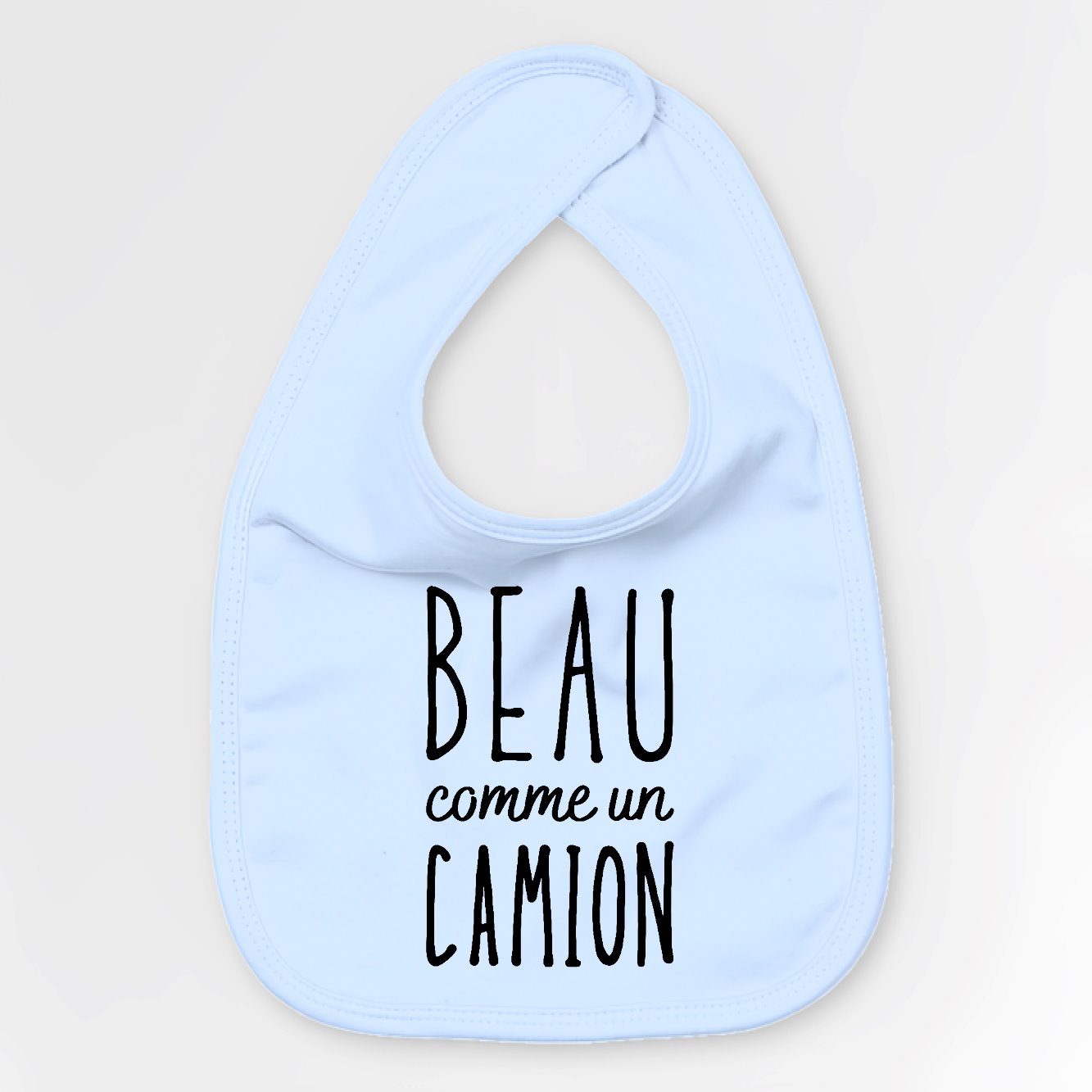 Bavoir Bébé Beau comme un camion Bleu