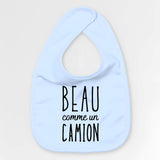 Bavoir Bébé Beau comme un camion Bleu