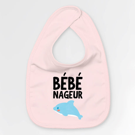 Bavoir Bébé Bébé nageur Rose