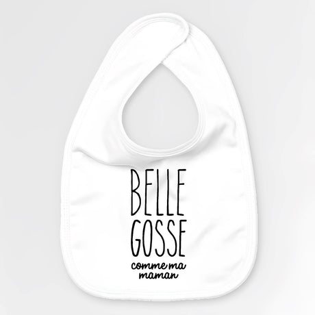 Bavoir Bébé Belle gosse comme maman Blanc