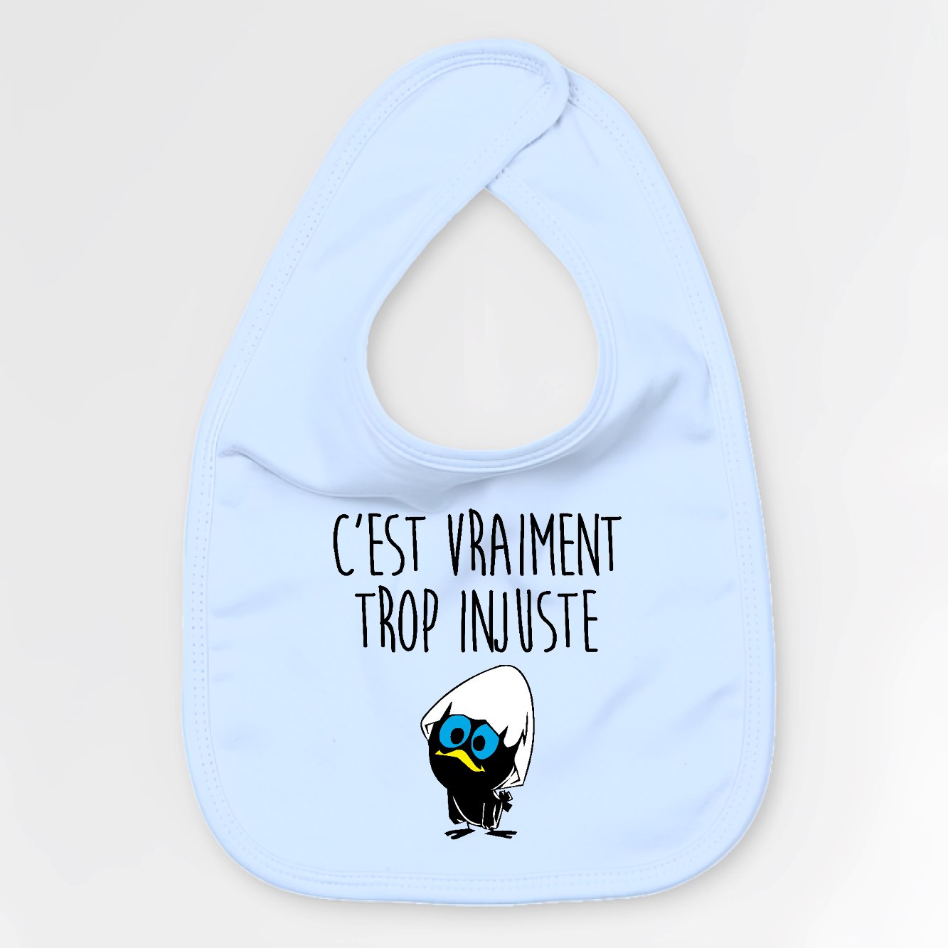 Bavoir Bébé C'est vraiment trop injuste Bleu