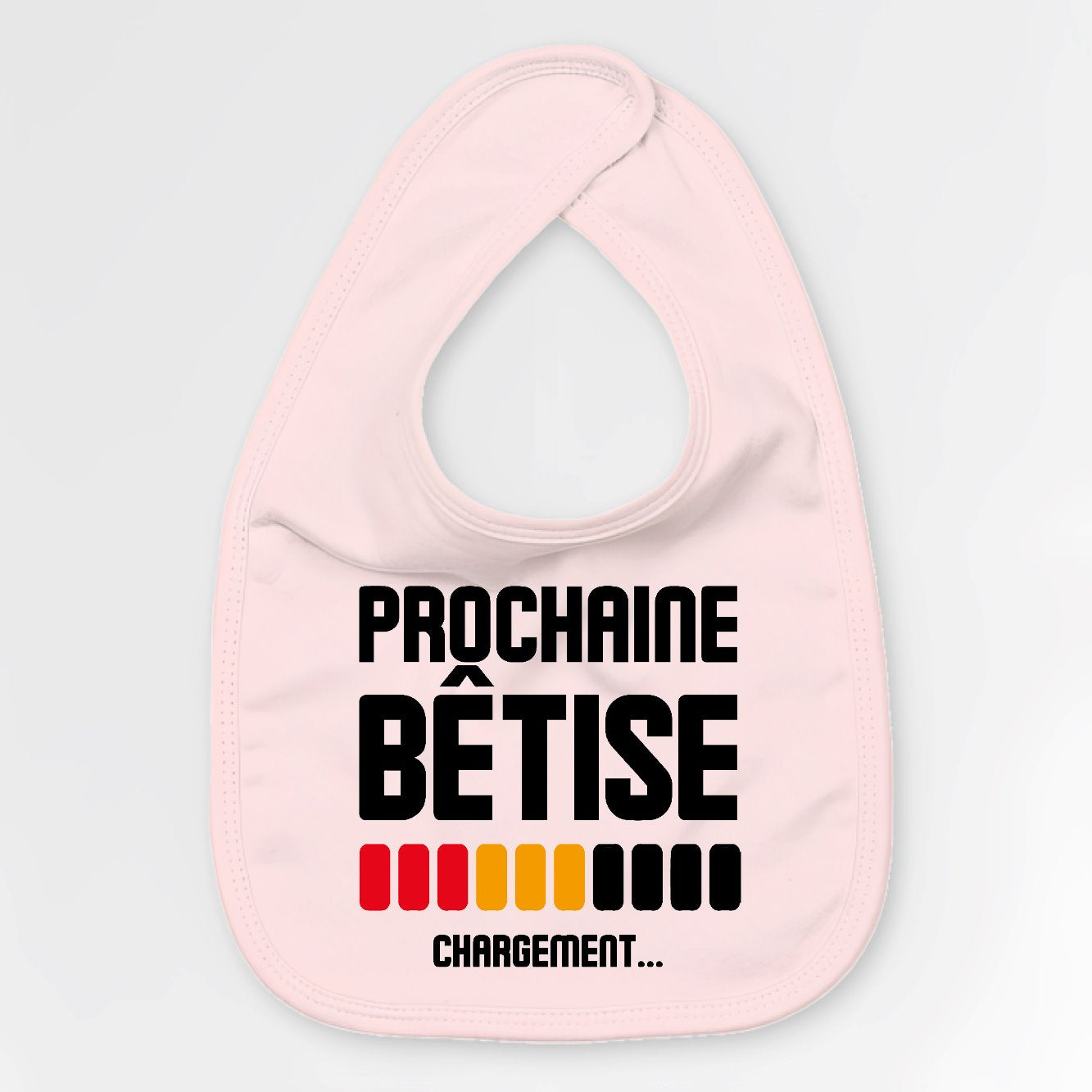 Bavoir Bébé Chargement prochaine bêtise Rose