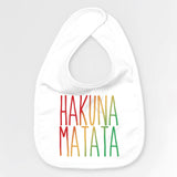 Bavoir Bébé Hakuna Matata Blanc