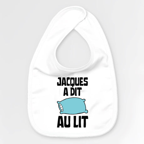 Bavoir Bébé Jacques a dit au lit Blanc