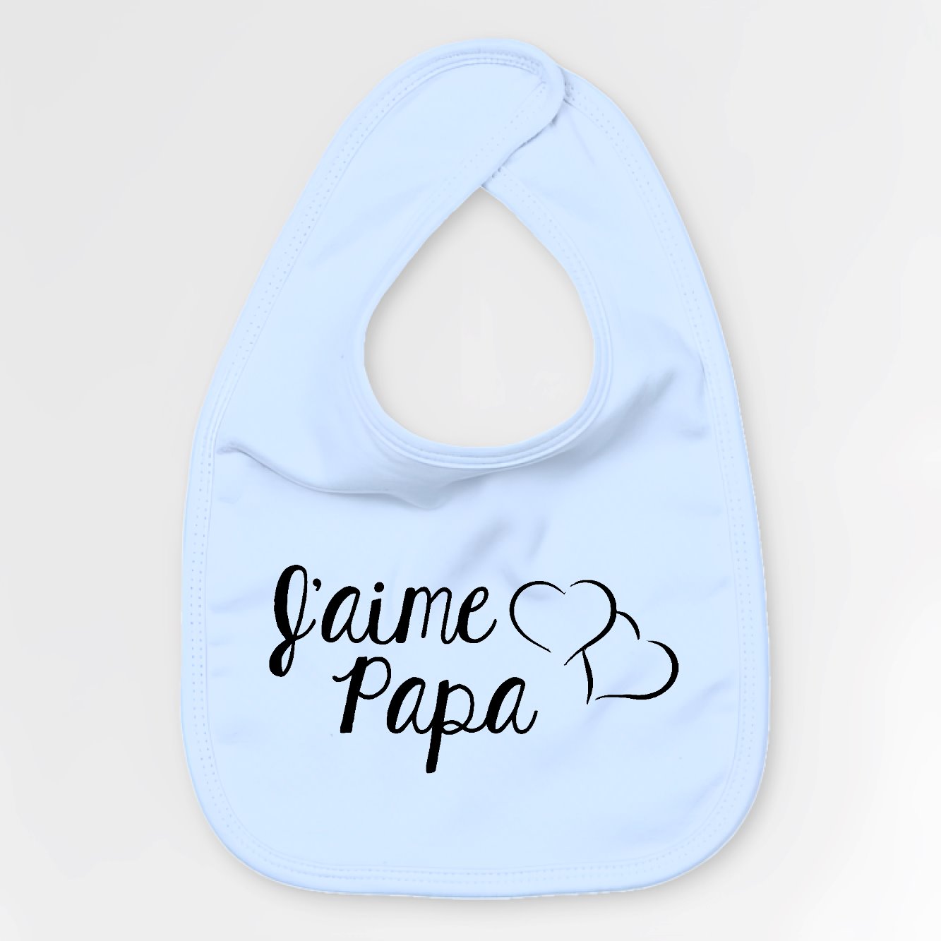 Bavoir Bébé J'aime papa Bleu