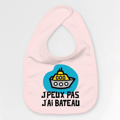 Bavoir Bébé J'peux pas j'ai bateau Rose