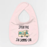 Bavoir Bébé J'peux pas j'ai camping-car Rose