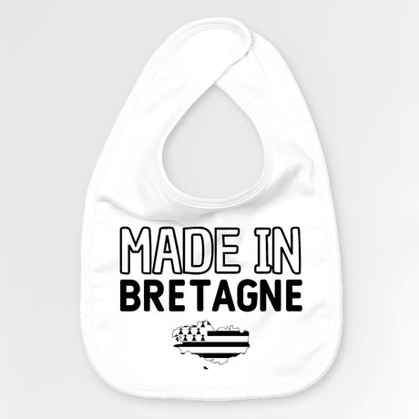 Bavoir Bébé Made in Bretagne Blanc