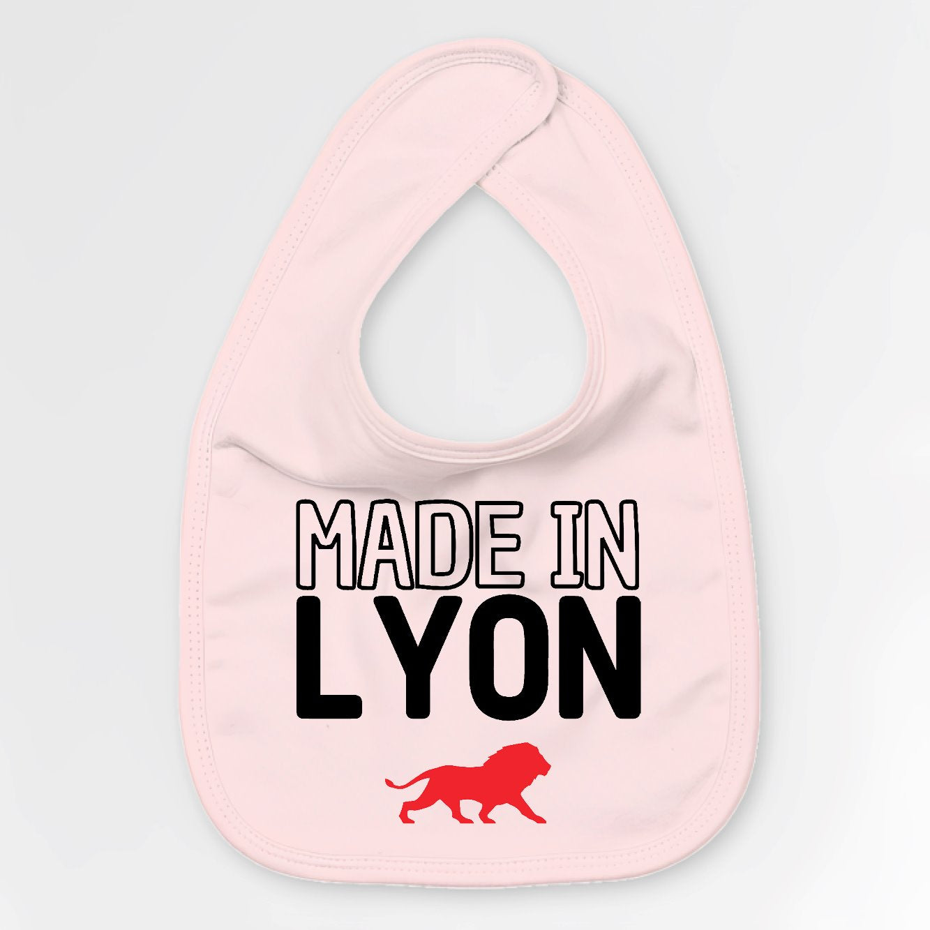 Bavoir Bébé Made in Lyon Rose