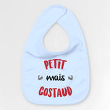 Bavoir Bébé Petit mais costaud Bleu