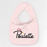 Bavoir Bébé Poulette Rose