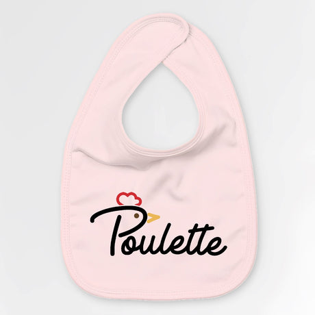 Bavoir Bébé Poulette Rose