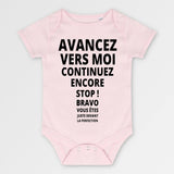 Body Bébé Avancez vers la perfection Rose