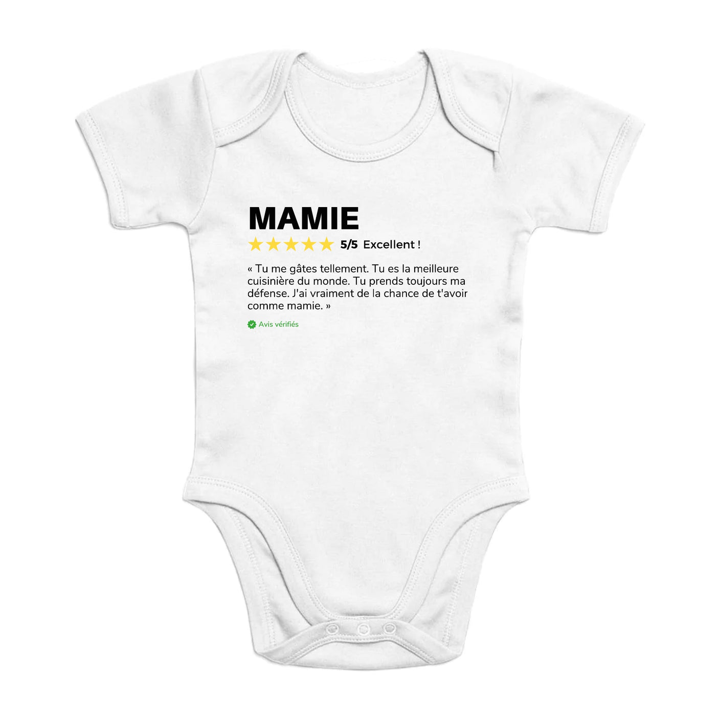 Body Bébé Avis client Mamie 