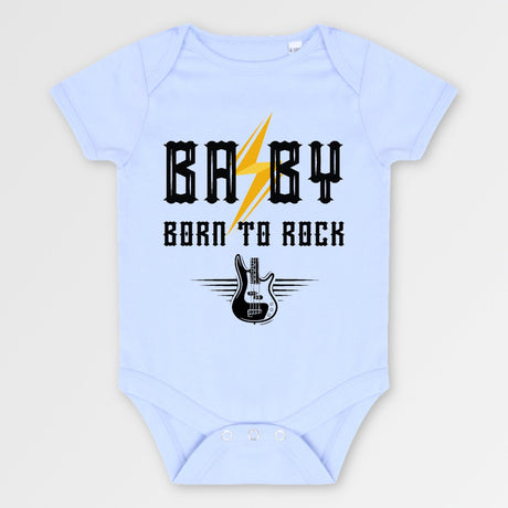 Body Bébé Baby born to rock Bleu