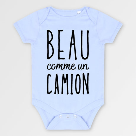 Body Bébé Beau comme un camion Bleu