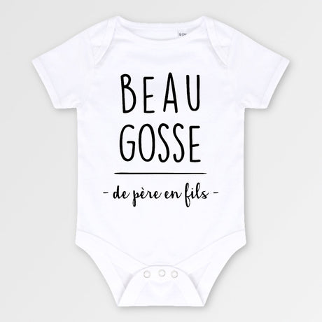 Body Bébé Beau gosse de père en fils Blanc