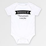 Body Bébé Bouder pour parvenir à ses fins Blanc