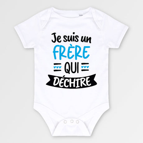 Body Bébé Frère qui déchire Blanc