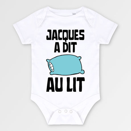 Body Bébé Jacques a dit au lit Blanc