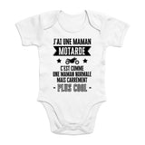 Body Bébé J'ai une maman motarde 