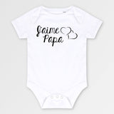 Body Bébé J'aime papa Blanc