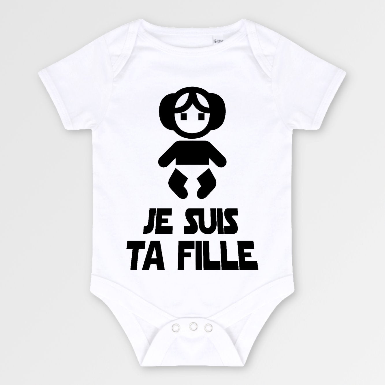 Body Bébé Je suis ta fille Blanc