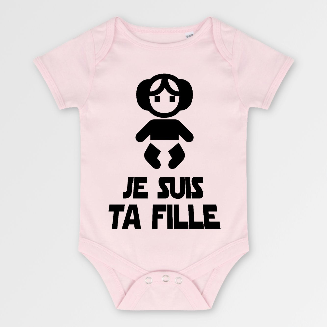 Body Bébé Je suis ta fille Rose