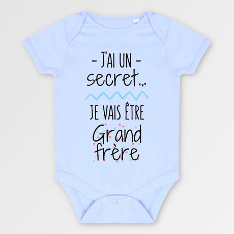 Body Bébé Je vais être grand frère Bleu