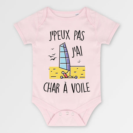 Body Bébé J'peux pas j'ai char à voile Rose