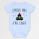 Body Bébé J'peux pas j'ai luge Bleu