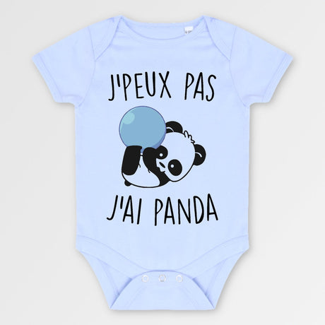 Body Bébé J'peux pas j'ai panda Bleu