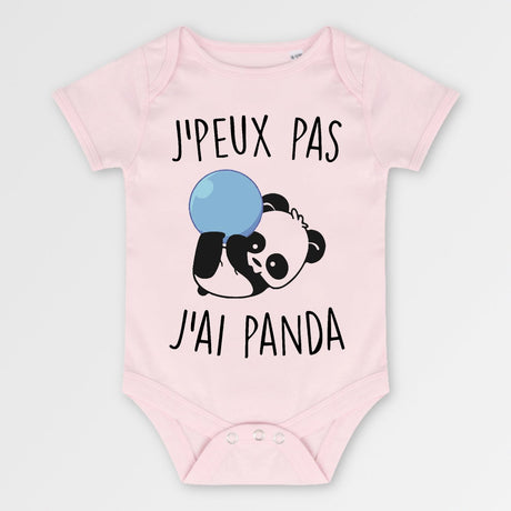 Body Bébé J'peux pas j'ai panda Rose