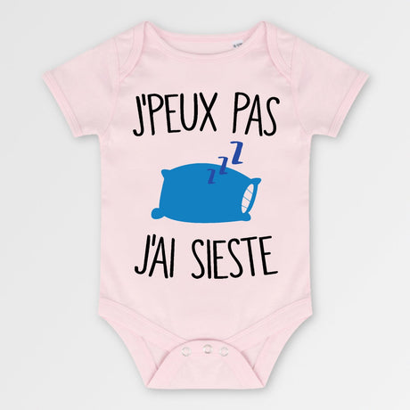 Body Bébé J'peux pas j'ai sieste Rose