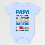 Body Bébé Le meilleur cadeau pour papa Bleu