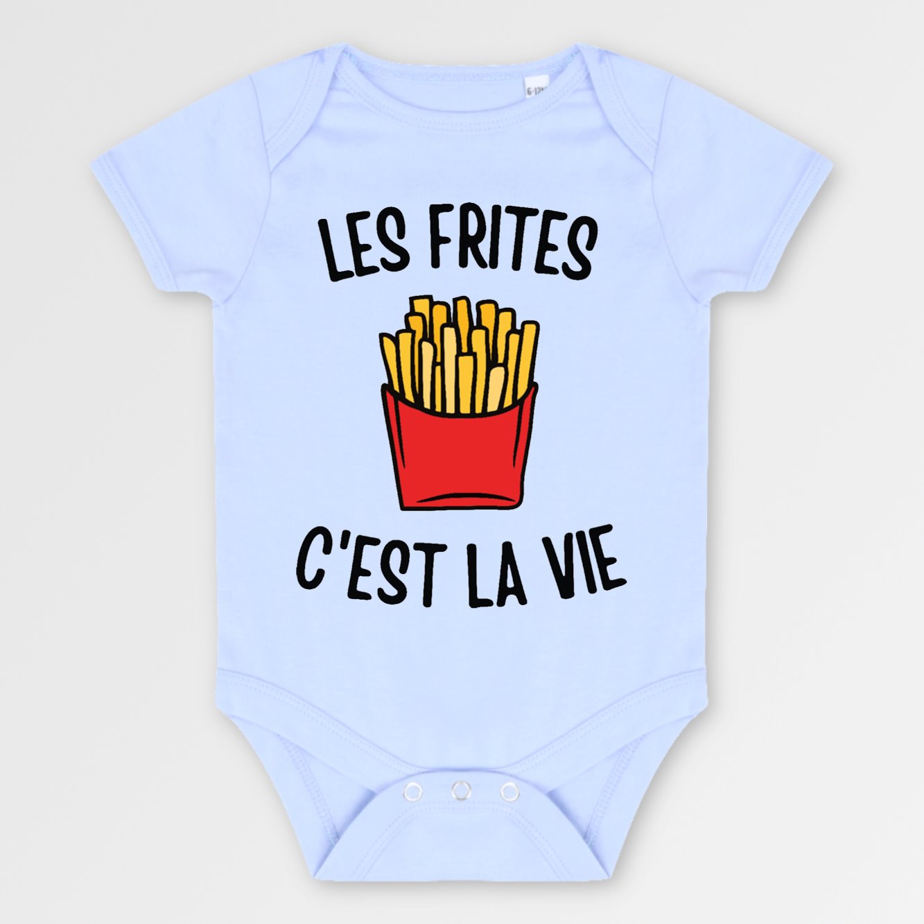 Body Bébé Les frites c'est la vie Bleu