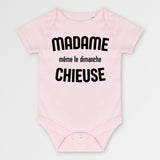 Body Bébé Madame chieuse Rose
