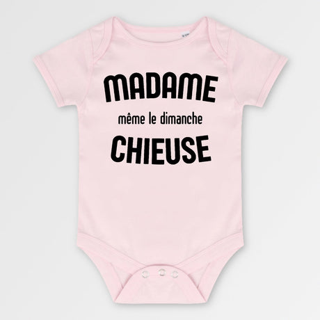 Body Bébé Madame chieuse Rose