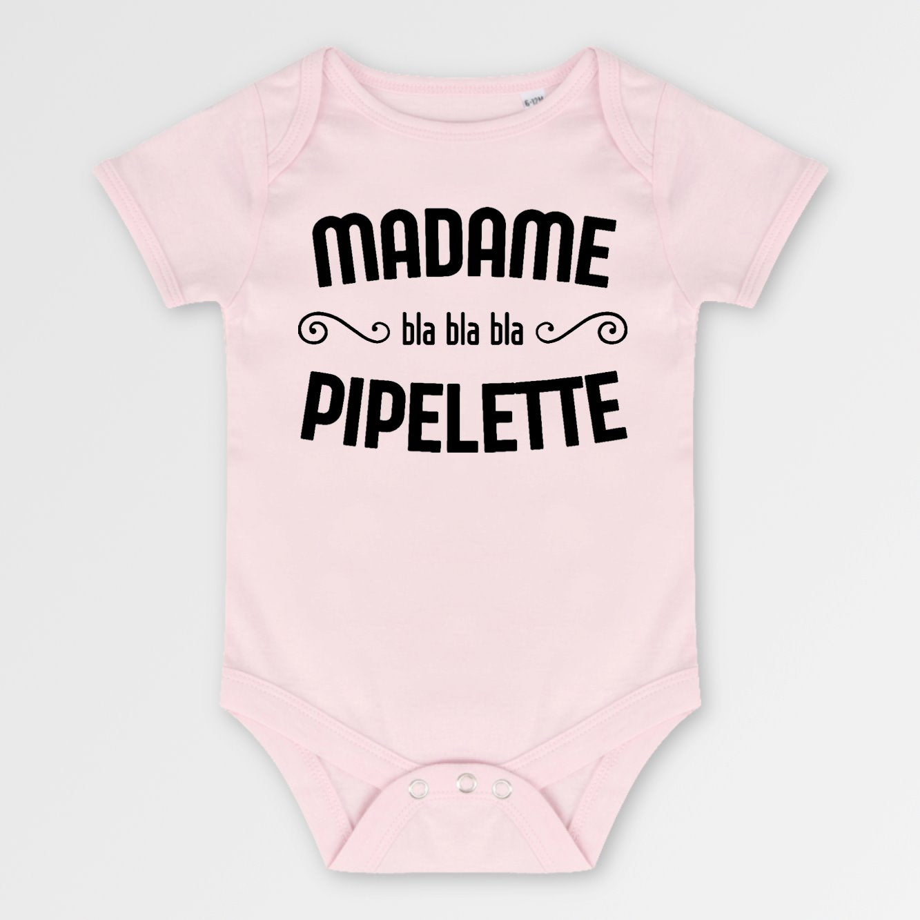 Body Bébé Madame pipelette Rose