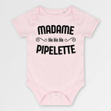 Body Bébé Madame pipelette Rose