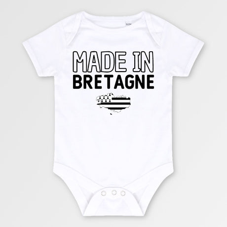 Body Bébé Made in Bretagne Blanc